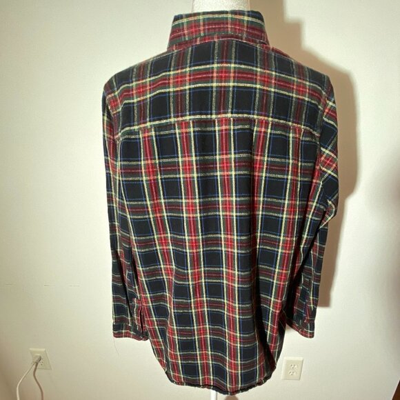 Women's LL Bean Flanel Long Sleeve Shirt - Size 1X - Picture 2 of 6